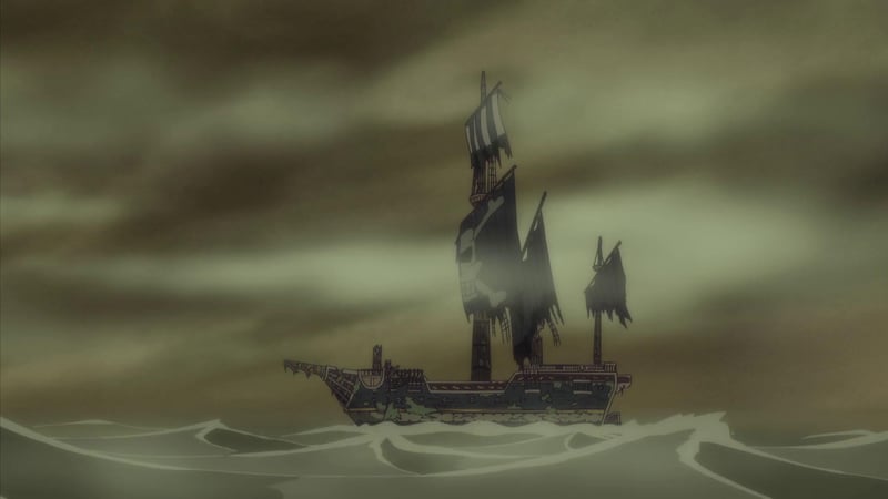 One Piece Episode 338: The Joy of Seeing People! The Gentleman Skeleton's True Identity!